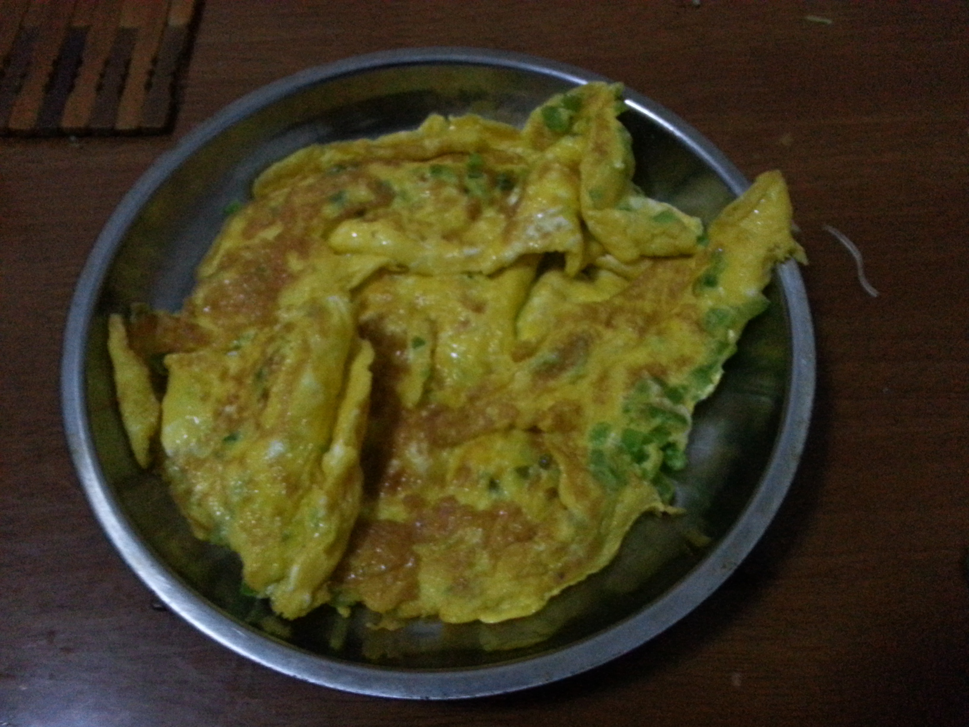 青椒鸡蛋饼