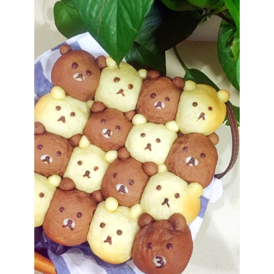 【沐沐酱下厨札记】黑白挤挤萌熊/颜文字君（厨师机版）