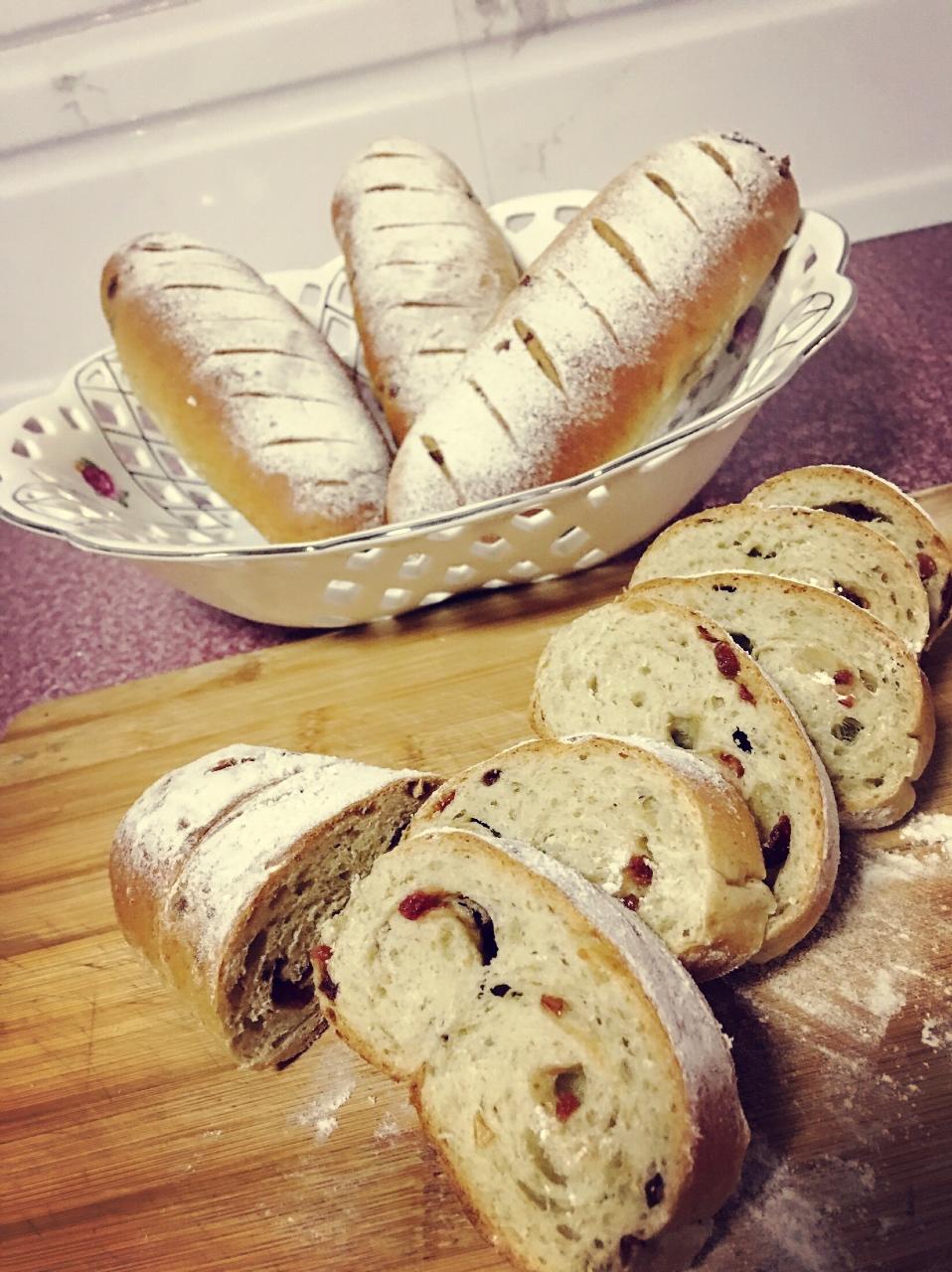 芝麻蔓越梅欧包