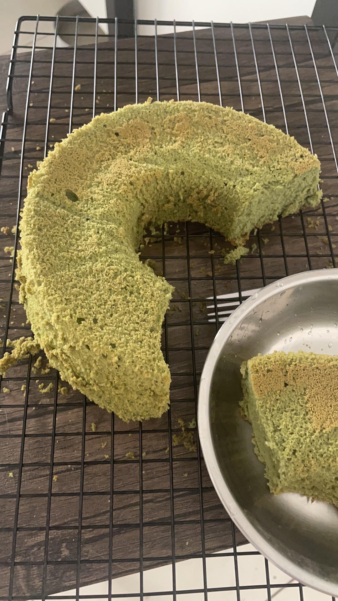 抹茶戚风蛋糕6寸