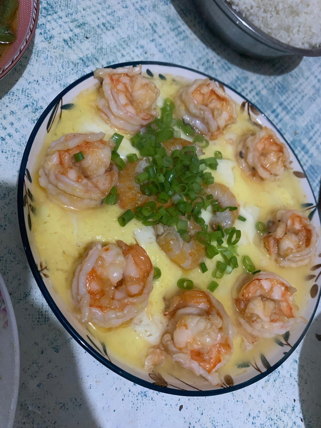 玉子豆腐虾仁蒸蛋