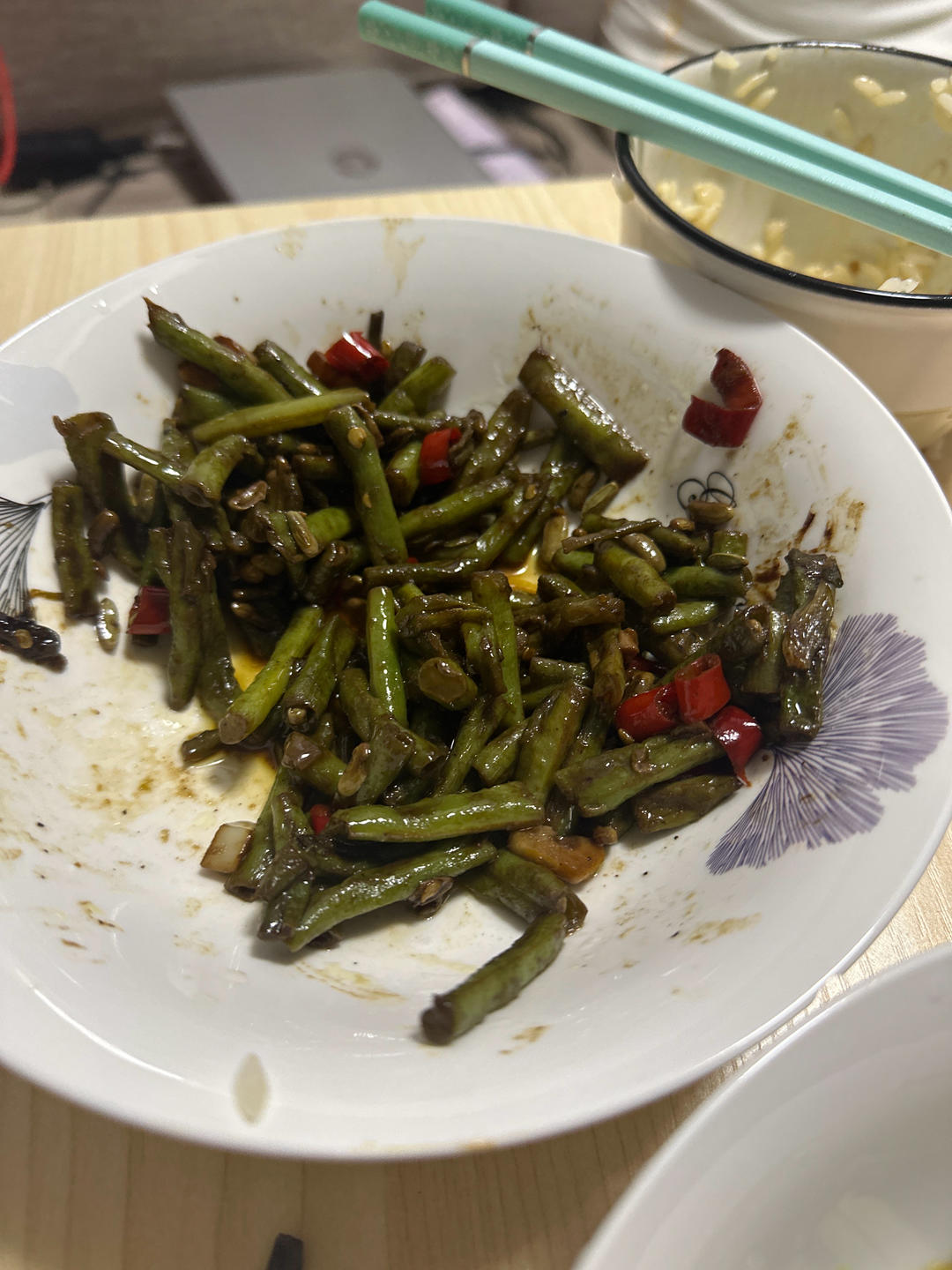 豇豆辣椒炒火腿