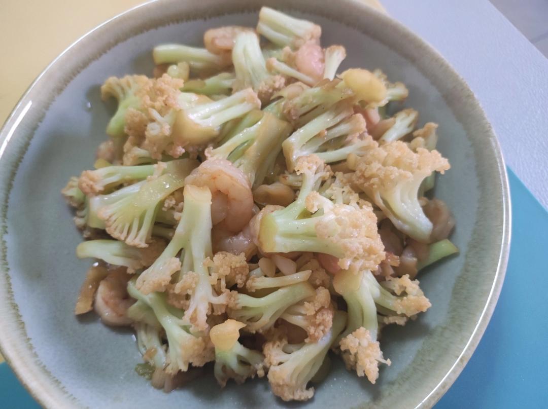 花菜炒虾仁