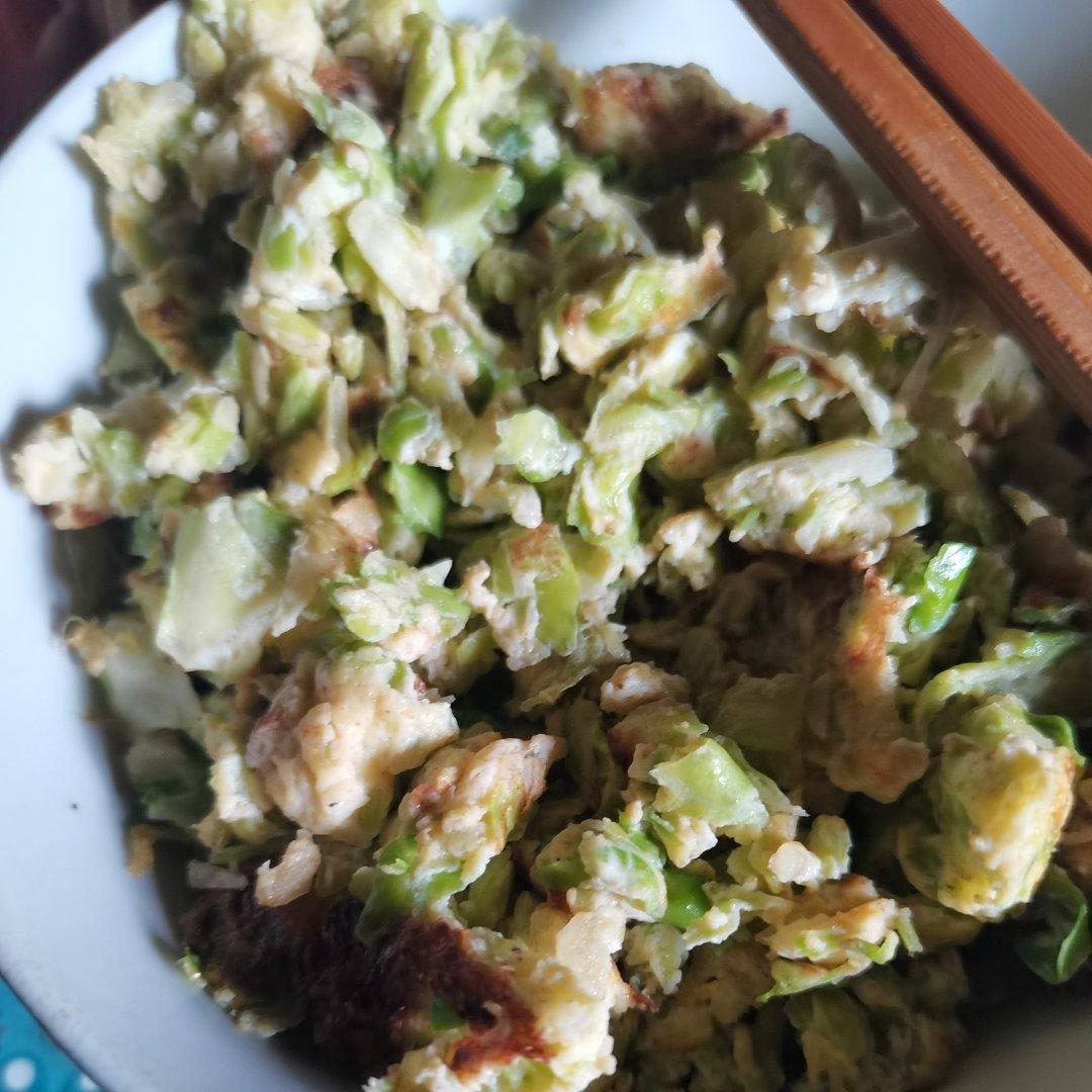 黄磊老师同款低卡营养包菜鸡蛋饼