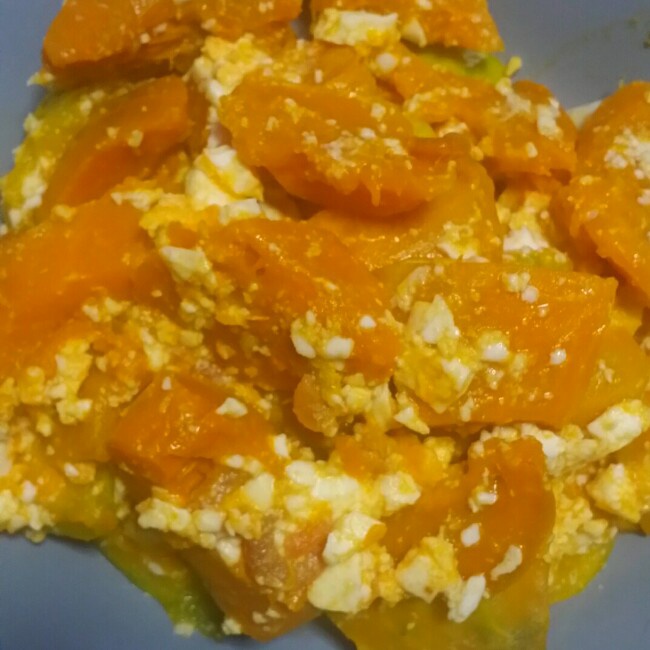 咸蛋焗南瓜（全蛋版）