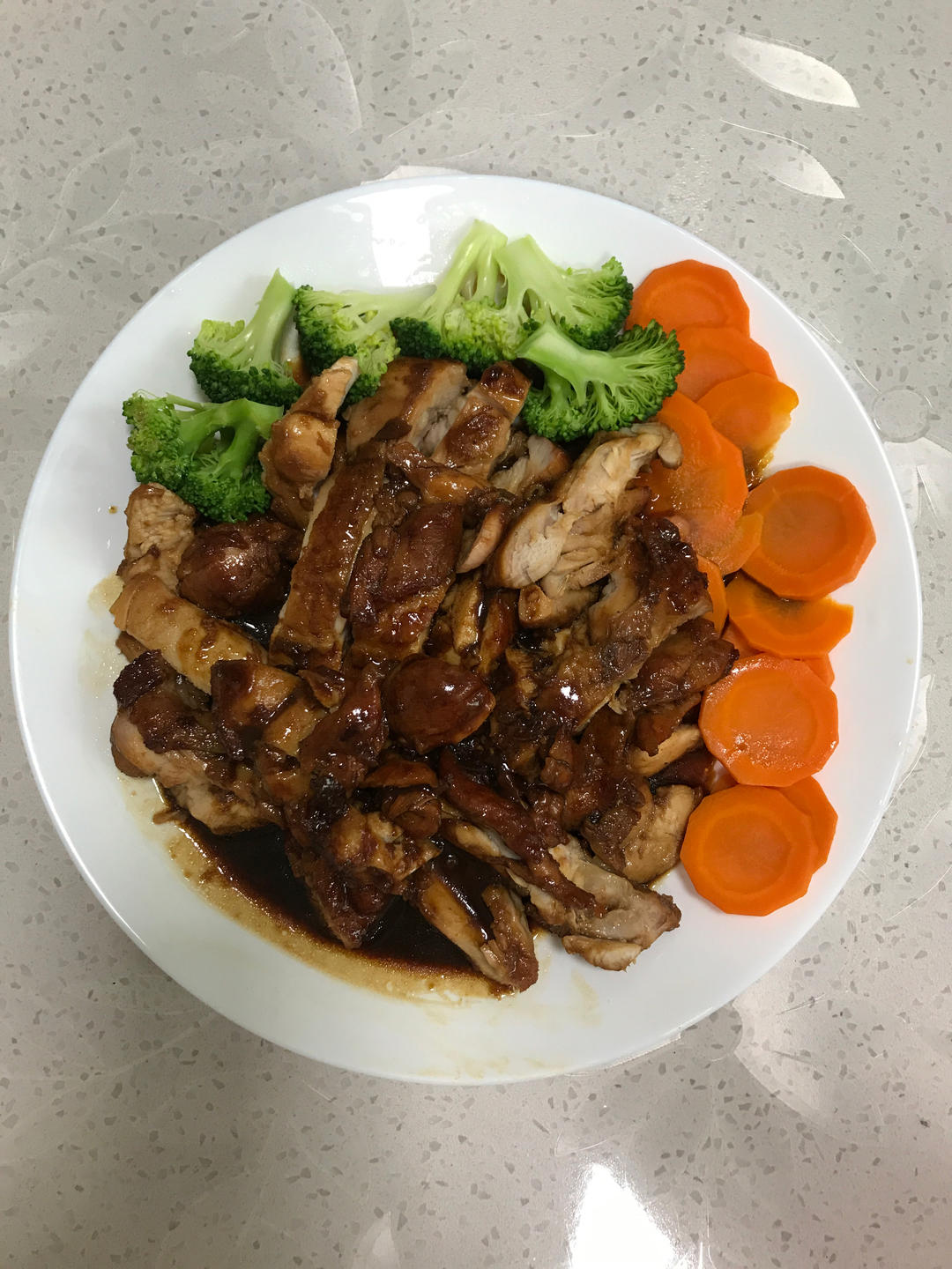 不放一滴油的照烧鸡腿饭