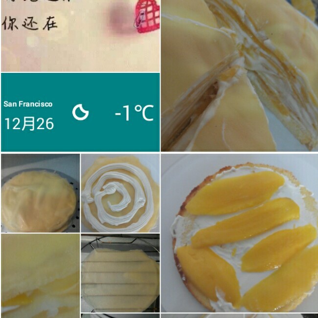 芒果千层蛋糕，100%成功告别煎皮无能