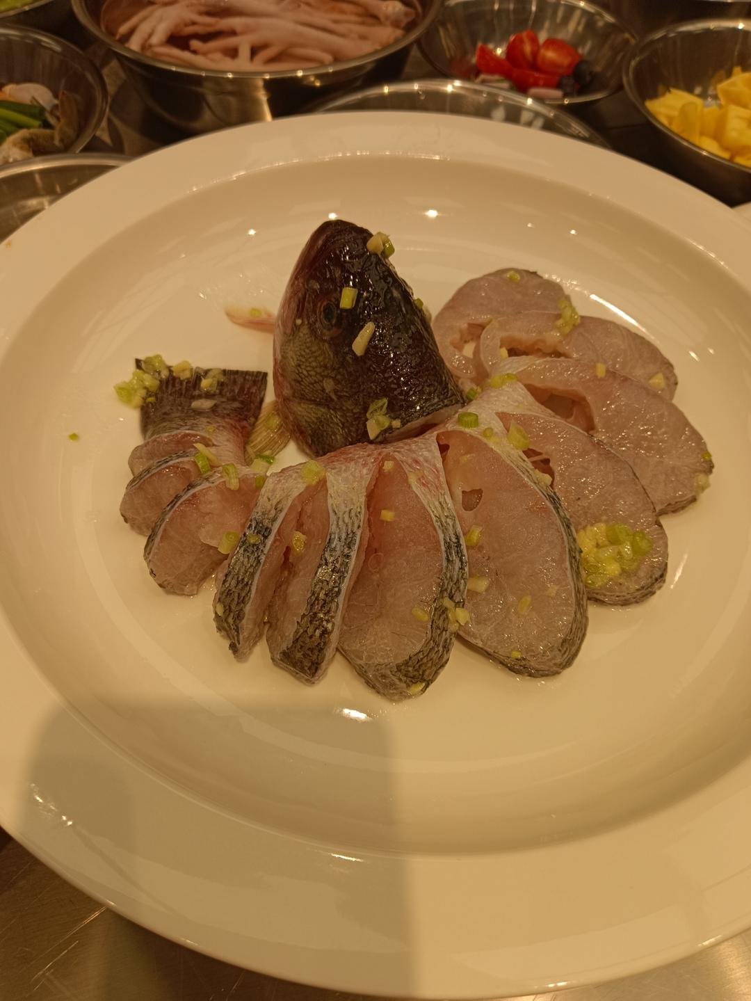 清蒸桂鱼，孔雀开