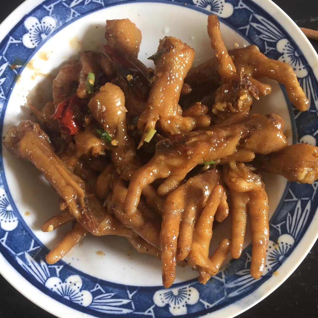 香辣烧鸡爪