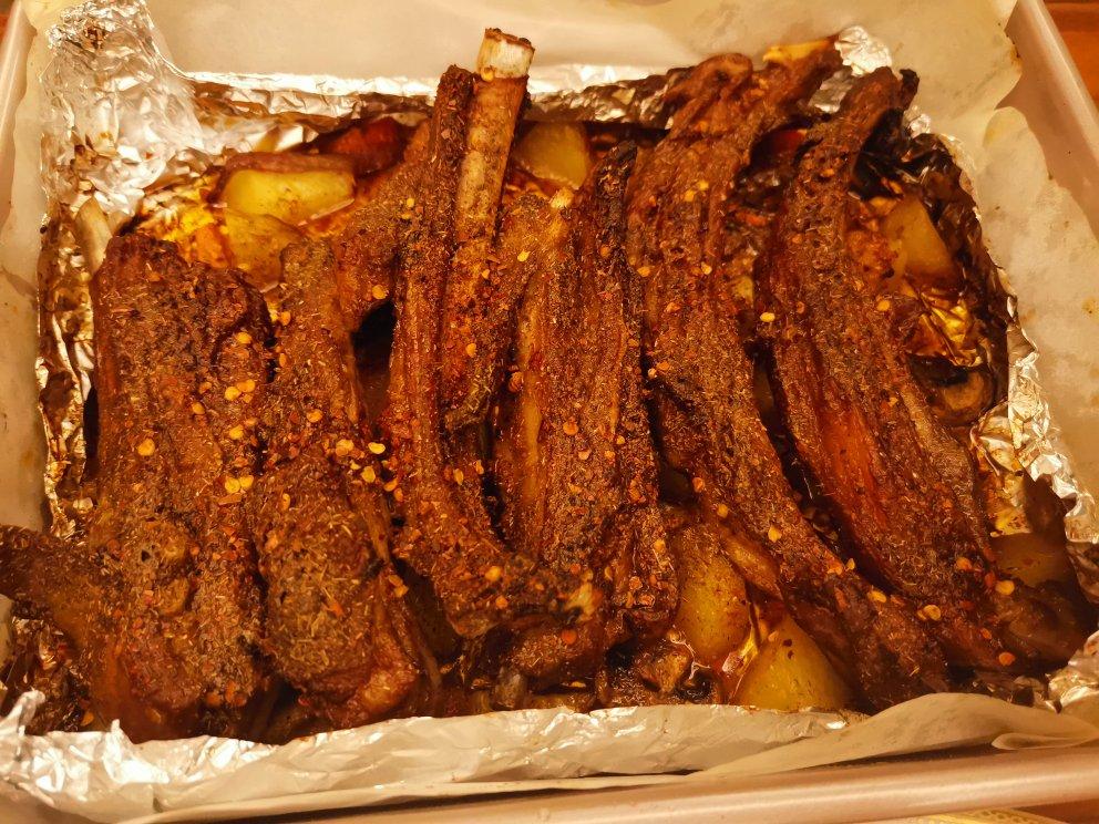 超好吃的烤羊排烤箱版