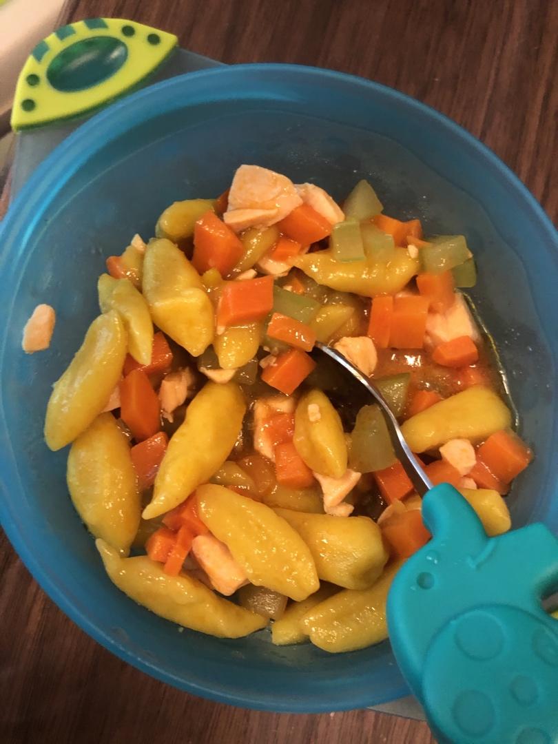 南瓜剪刀面 宝宝辅食食谱