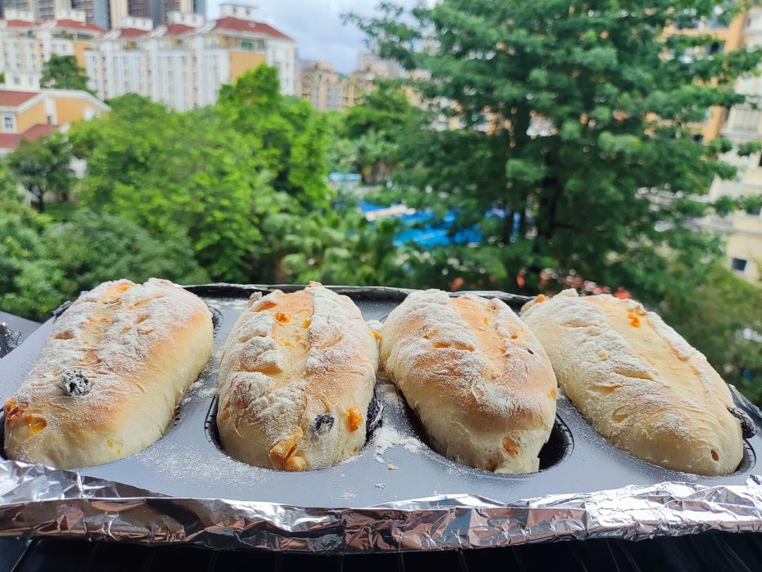 免揉全麦乡村面包，无油无糖