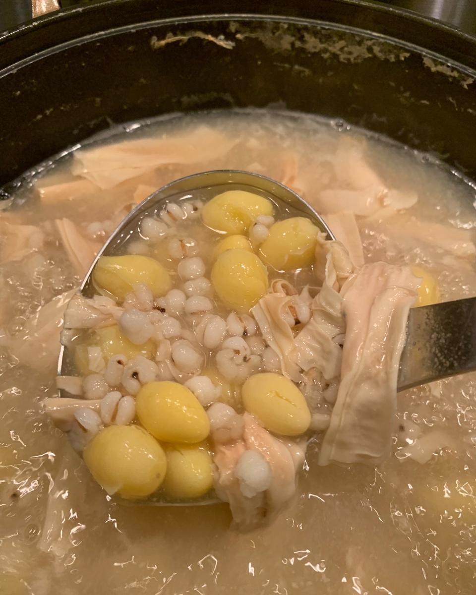 白果薏米腐竹糖水
