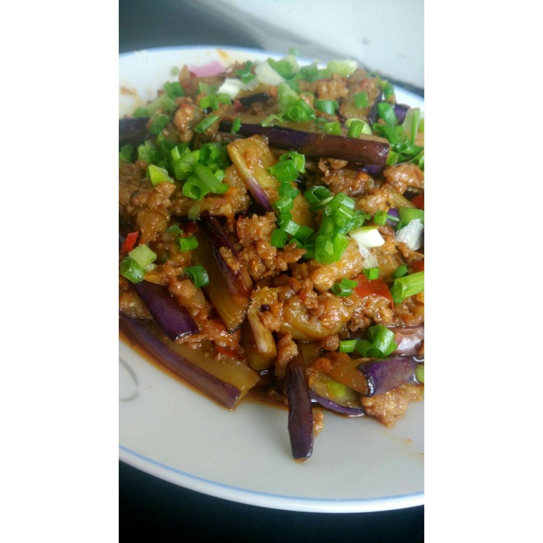 红烧肉沫茄子