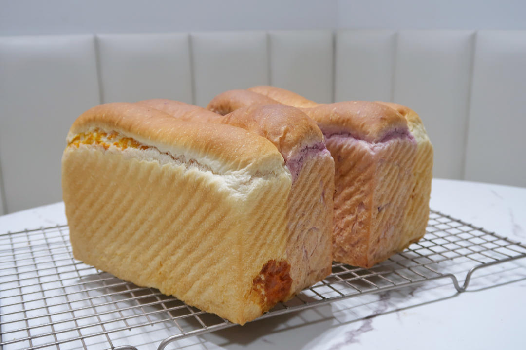 椰香紫米南瓜双拼吐司🍞浓郁椰香多重馅料