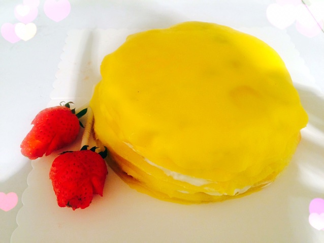 抹茶草莓千层蛋糕（可丽饼）mille crepe cake