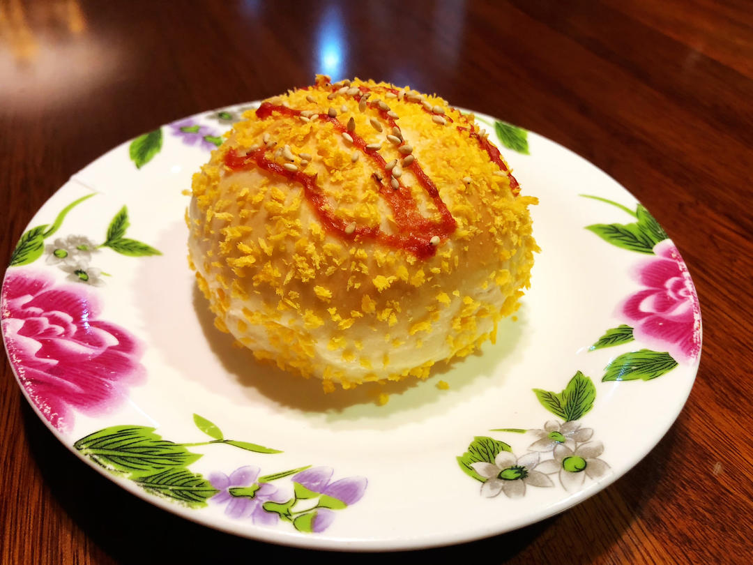 一口一个❗️巨好吃‼️「拉丝」黄金芝士肉松面包