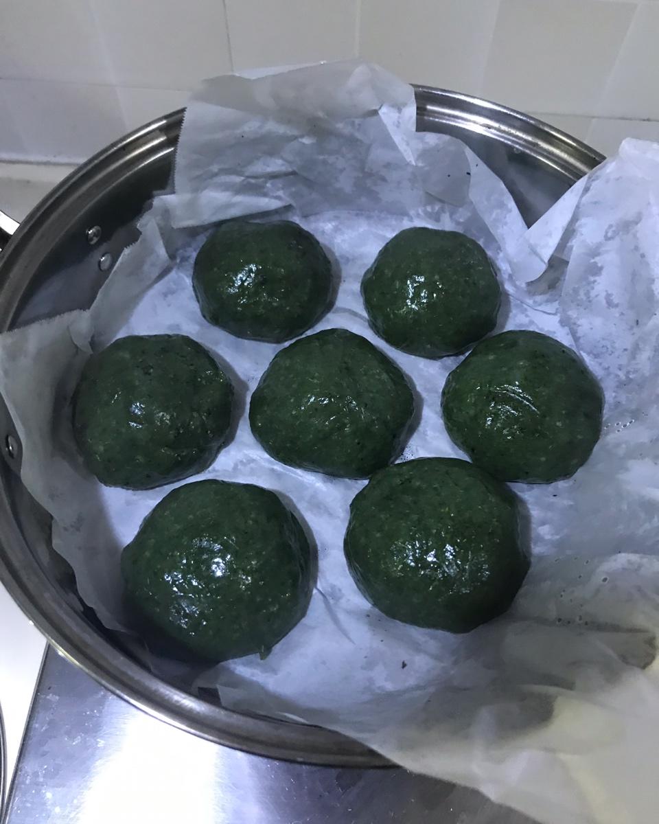 黑芝麻馅青团 艾草青团 艾草粿