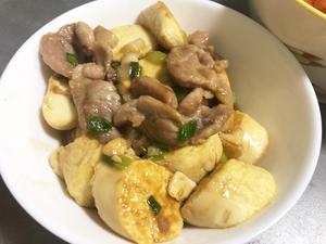 日本豆腐炒肉的做法 步骤2