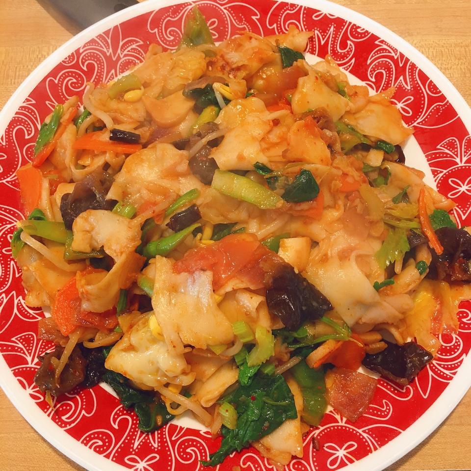 新疆炒面片（丰富配菜！）