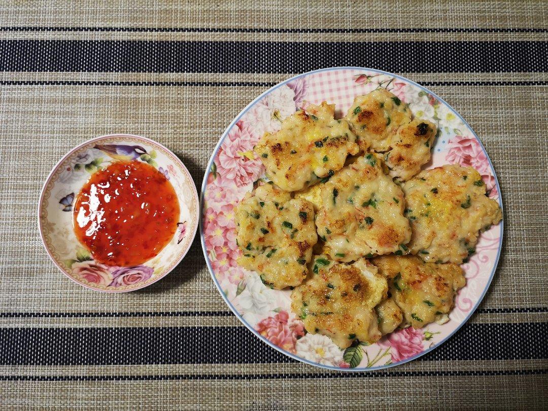 好吃到飞起的煎虾饼