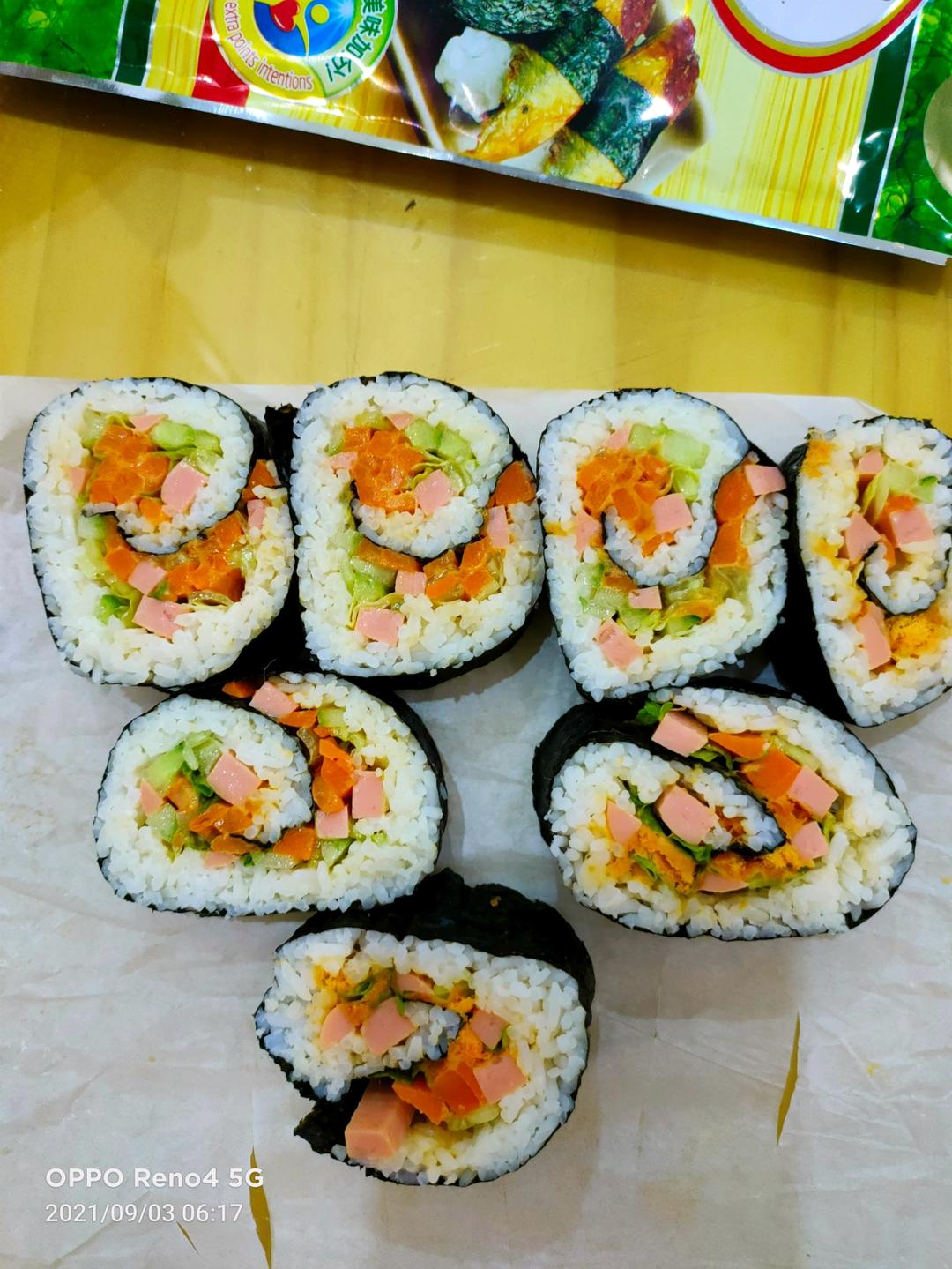🍣家庭版寿司 | 无寿司醋、无寿司米版本👩🏻‍🍳