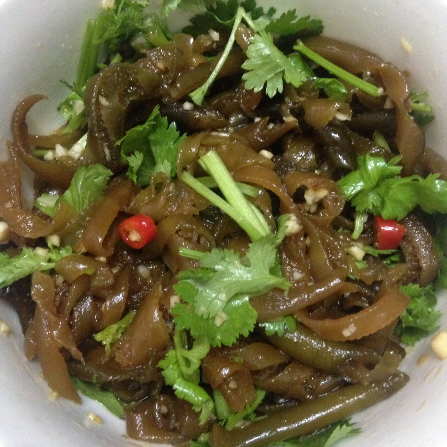 水珠做的凉拌南极海茸条