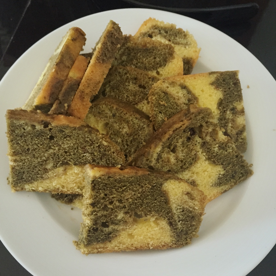 抹茶大理石磅蛋糕