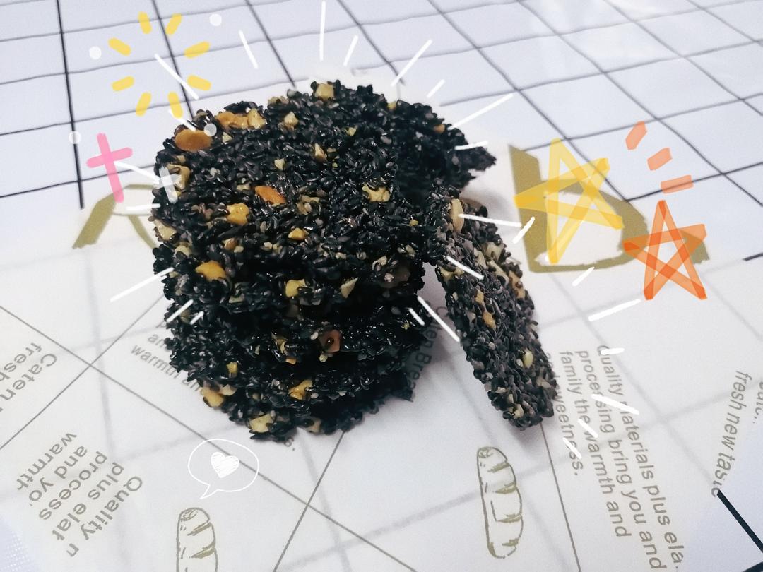 搅一搅就可以烤的黑芝麻饼干的做法