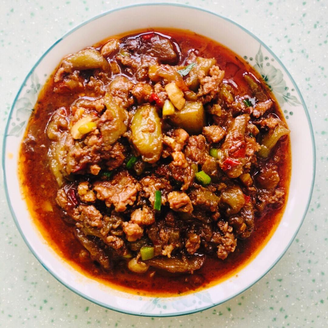红烧肉沫茄子