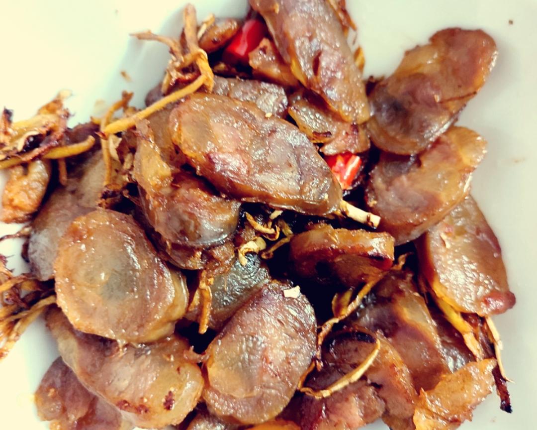炒腊肠的做法