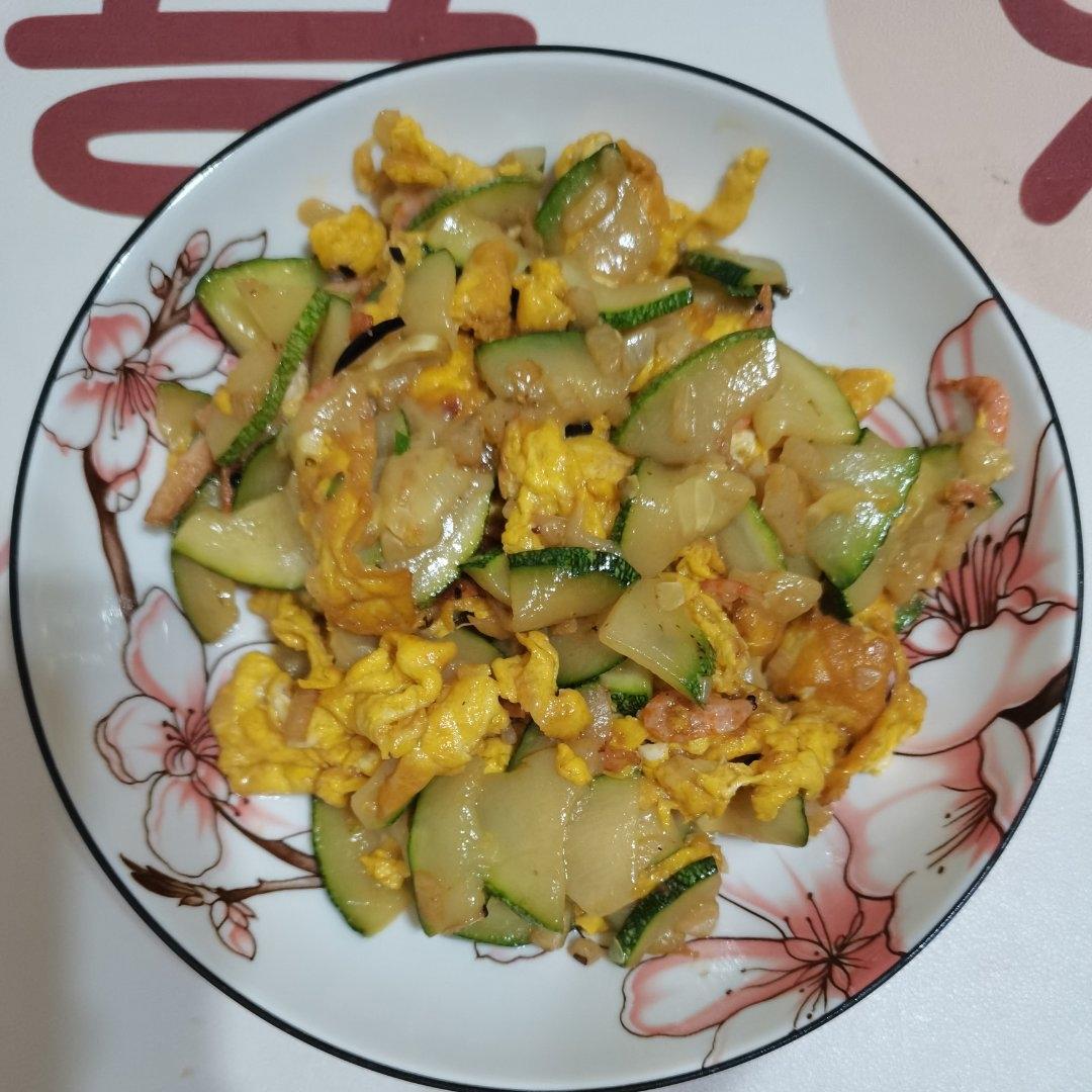 快手青南瓜炒鸡蛋