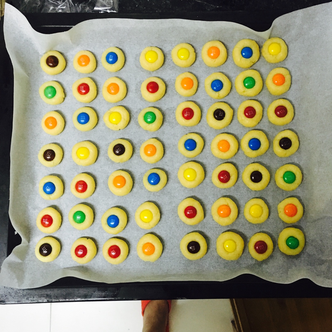 椰子味迷你MM豆曲奇小饼