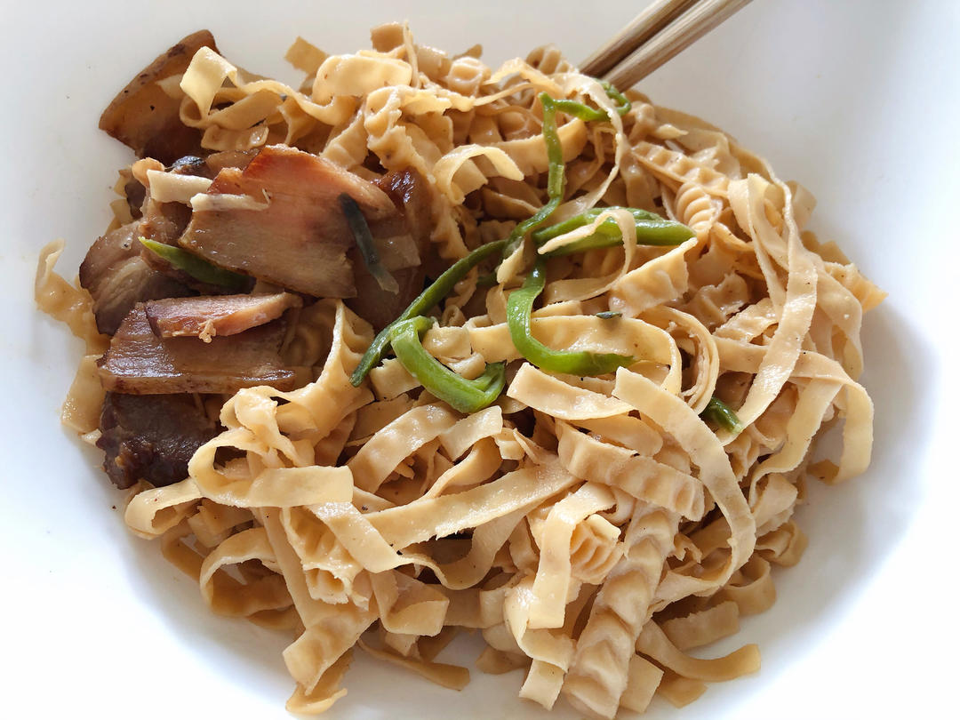 地道老北京扁豆焖面 豆角焖面 太好吃小心吃撑哦