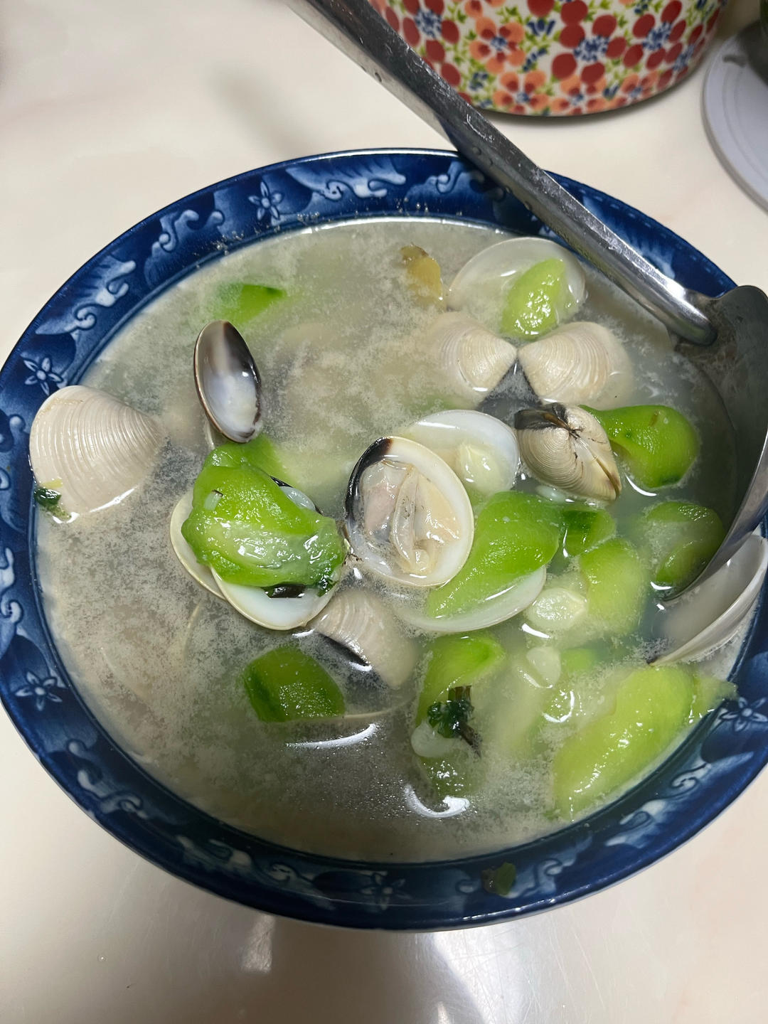 丝瓜白贝汤
