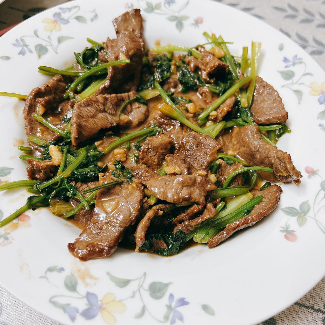 香菜炒牛肉🔥（附鲜香巨嫩妙招）