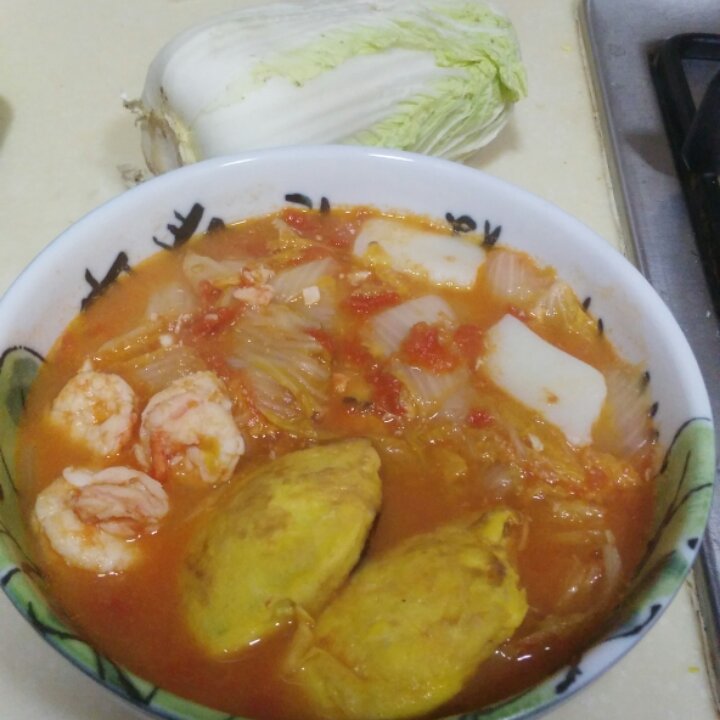 【自制蛋饺暖锅】