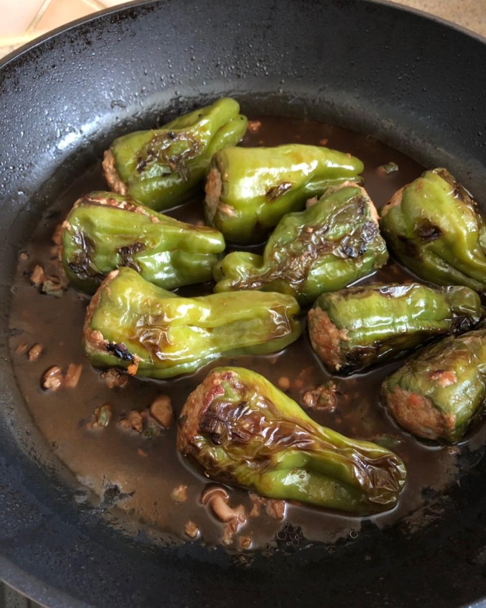 肉酿虎皮青椒