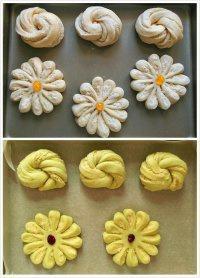 椰蓉花形面包的做法 步骤8