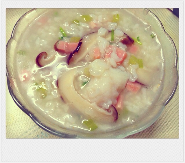 香菇鱼片粥