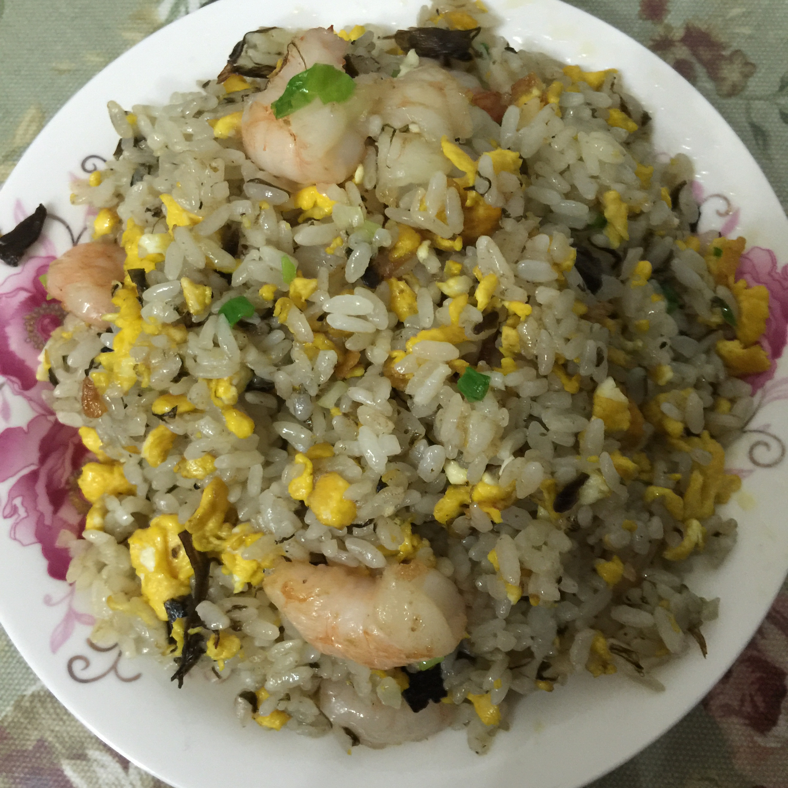 橄榄菜炒饭（虾仁玉米加强版）
