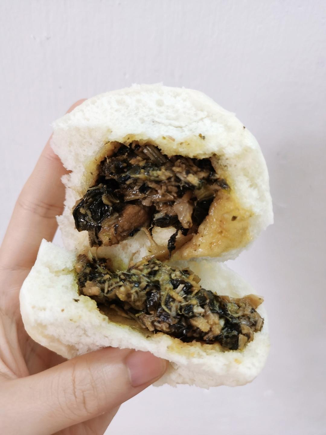 霉干菜肉包(一次发酵)