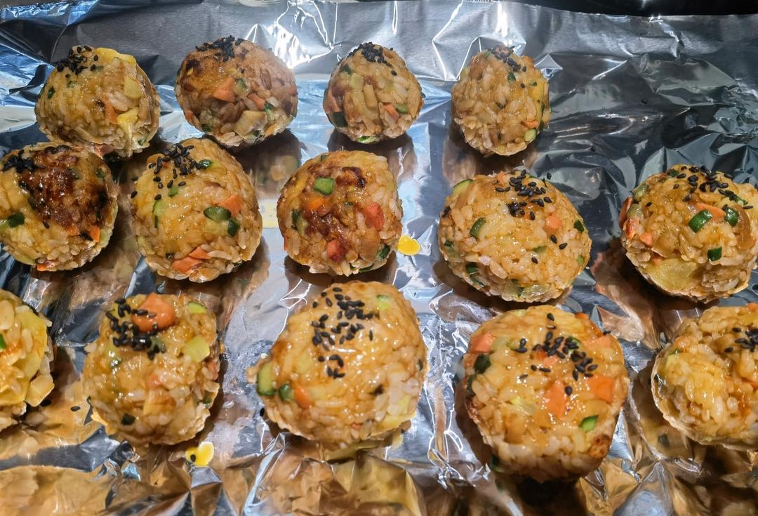 🔥剩米饭的神仙吃法！！巨好吃👉日式烤饭团