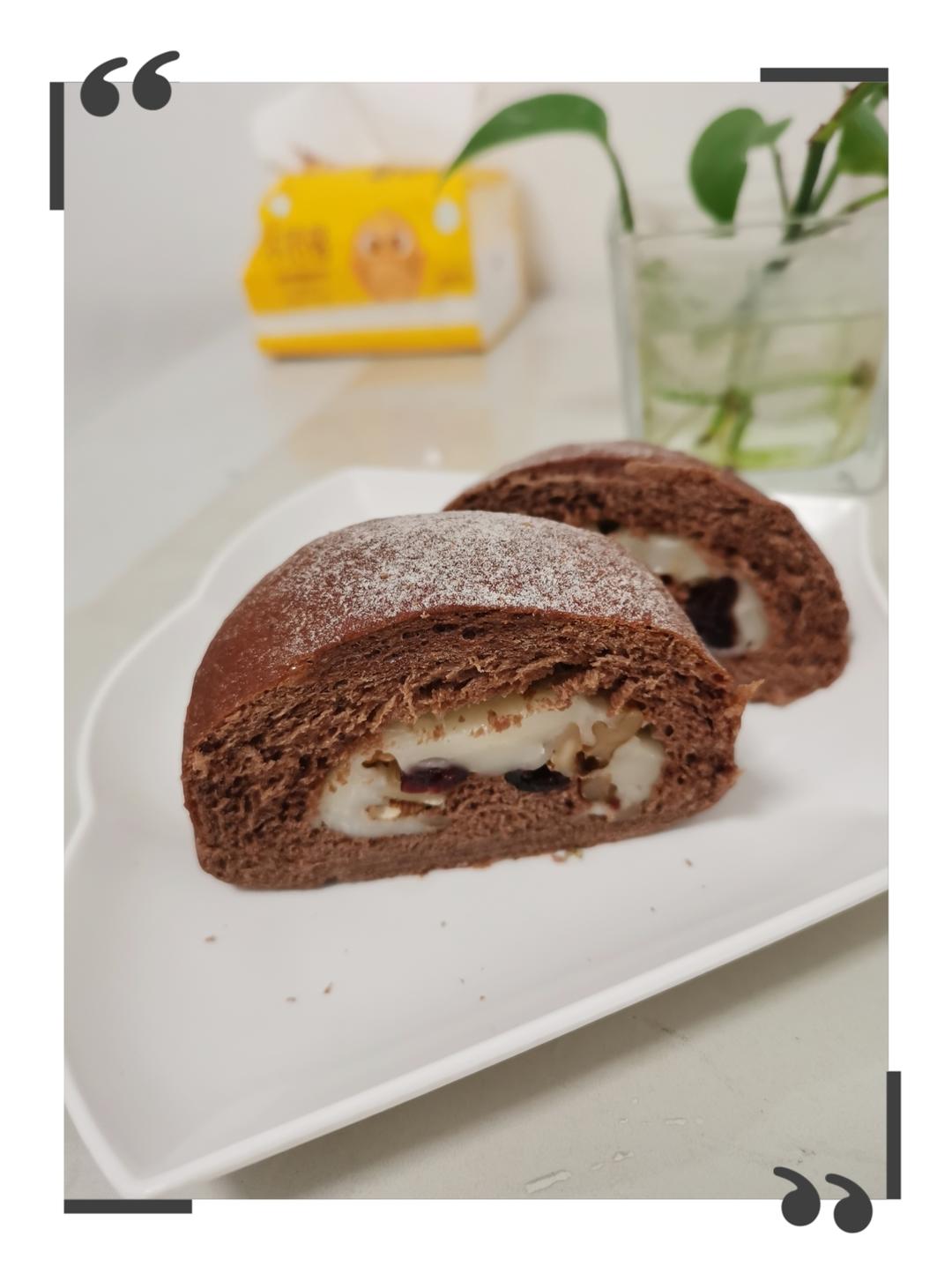 麻薯核桃夹心软欧包