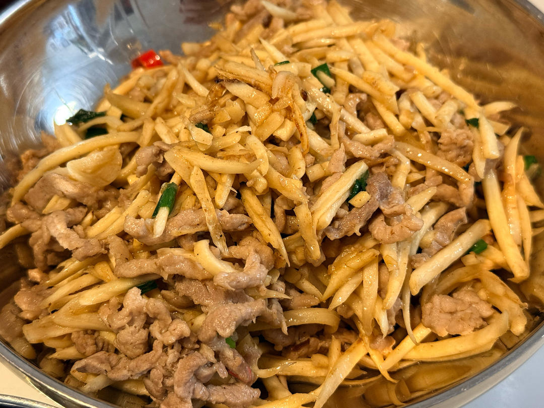 茭白炒肉丝