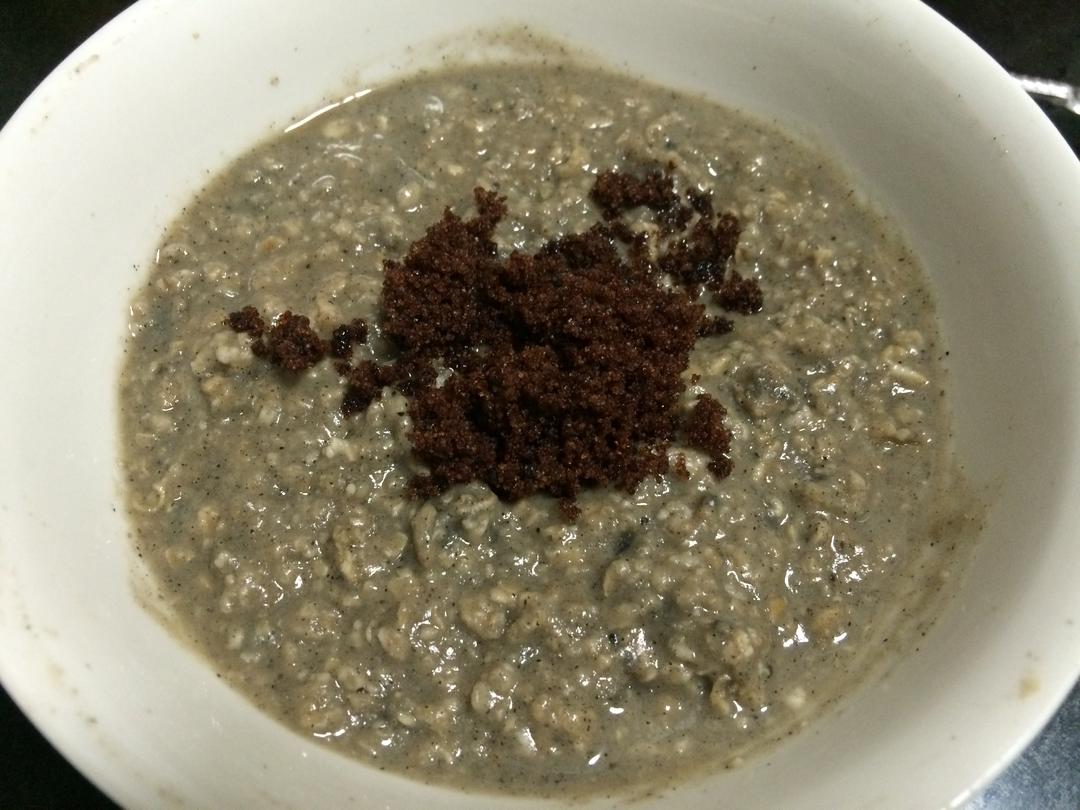 红糖麦片芝麻糊