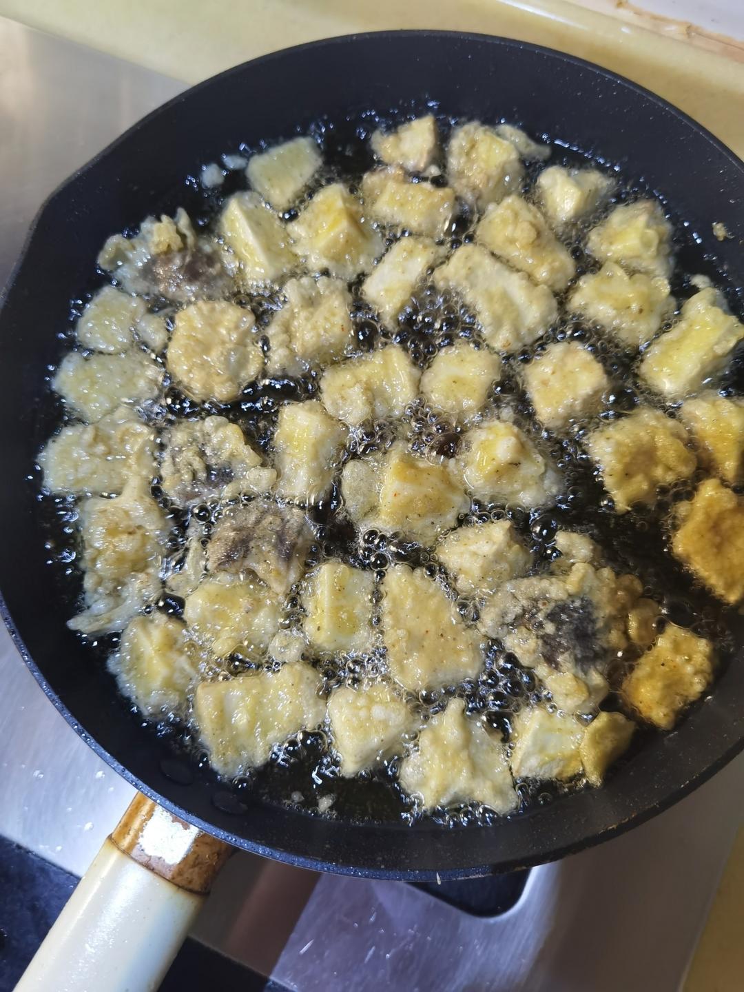 菇如其名的椒盐炸杏鲍菇