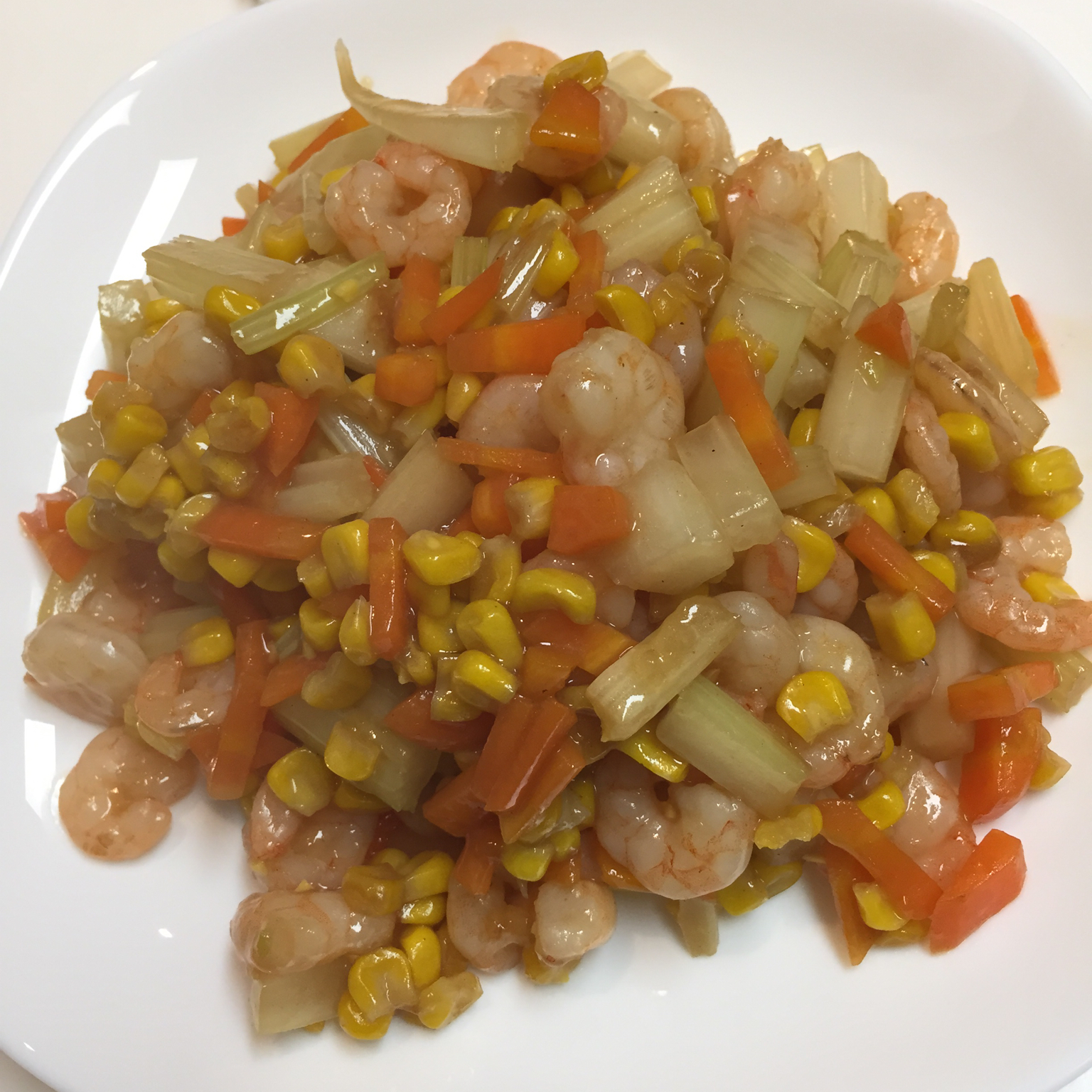 三色炒虾仁