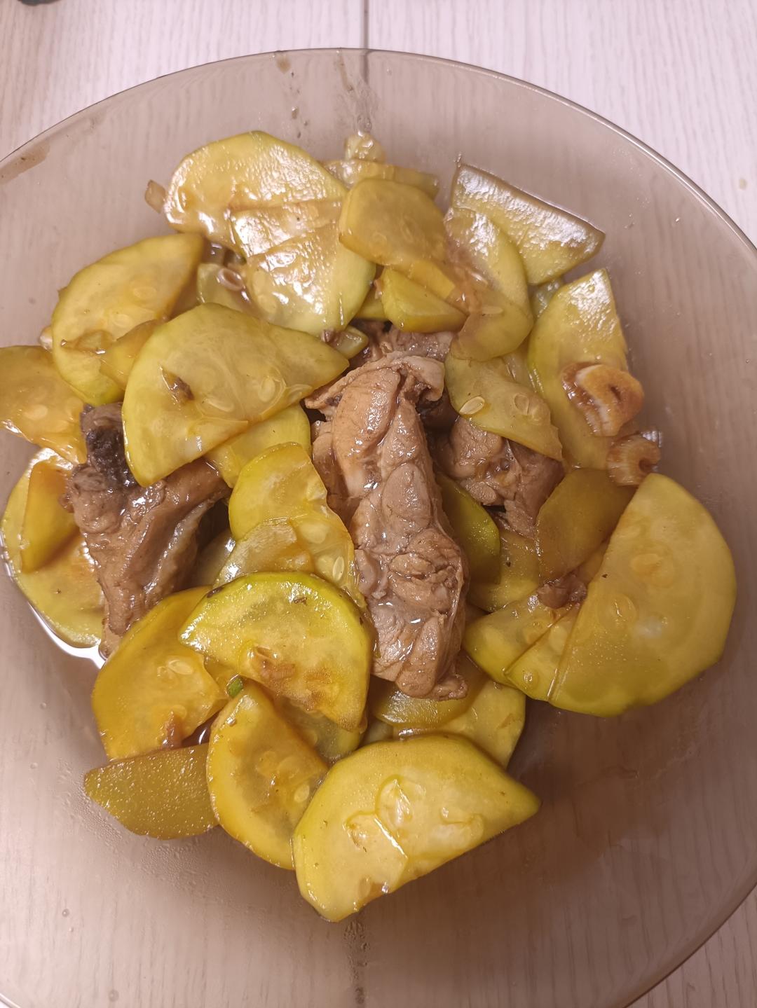西葫芦炒肉片