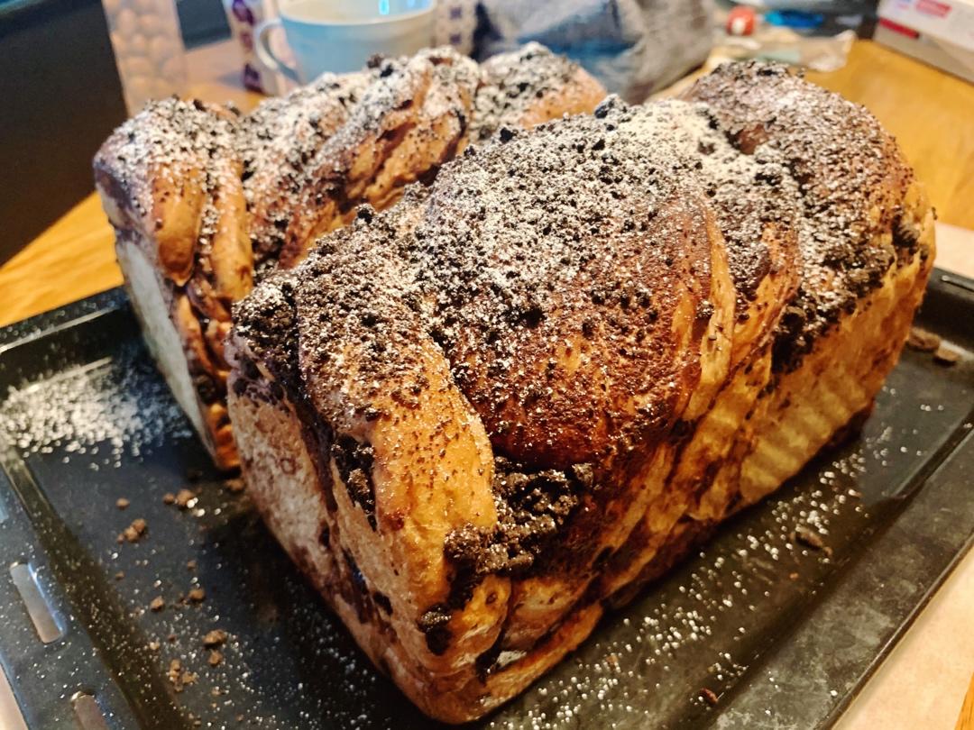 雪山巧克力吐司（巧克力奥利奥吐司面包）